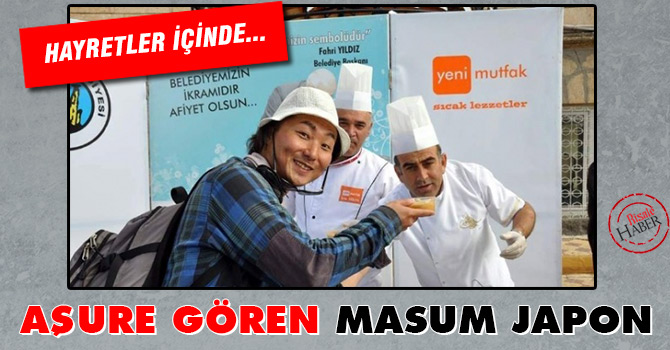 Aşure gören masum Japon