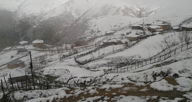 Yaylalar beyaza büründü