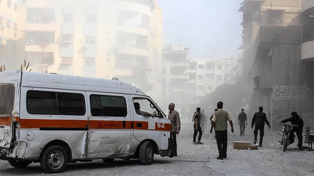 Suriye'de 11 sağlık personeli öldü