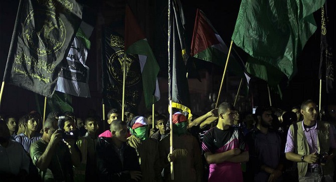 Gazze'de Batı Şeria ve Kudüs'e destek gösterisi