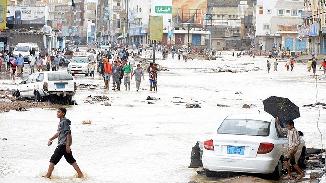 Yemen'de Chapala kasırgası