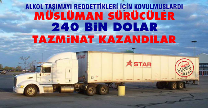 Müslüman sürücüler 240 bin dolar tazminat kazandı
