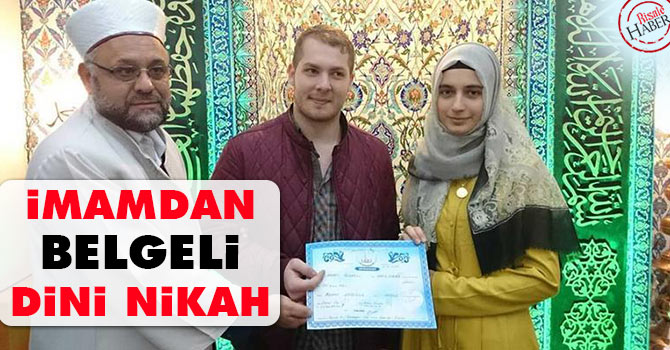 İmamdan belgeli dini nikah