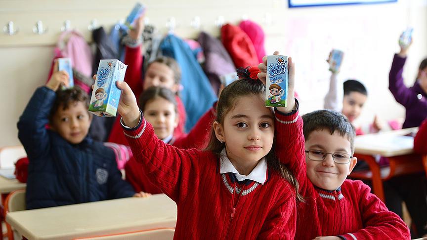 6 milyon öğrenciye 57 bin ton süt