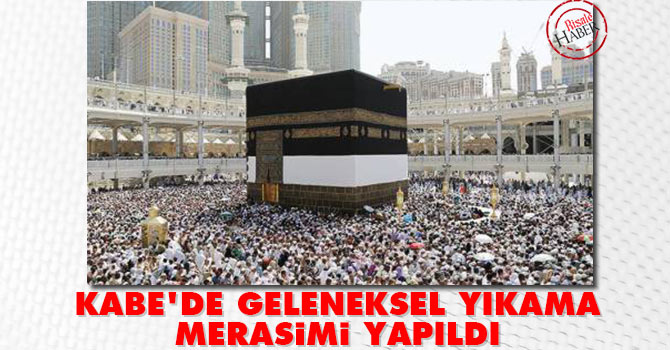 Geleneksel Kabe yıkama merasimi yapıldı