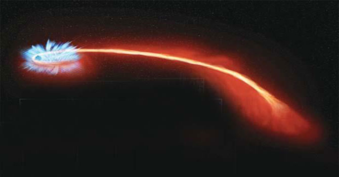 Bu karadelik 600 milyon tane Güneş yuttu