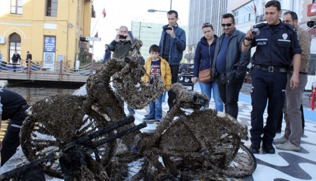 İzmir'de denizin dibinden çıkanlar şaşırttı