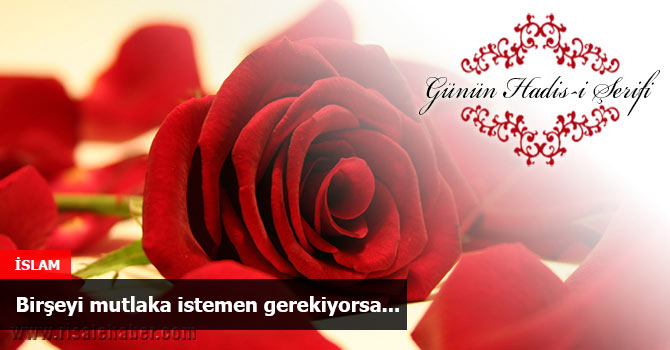 Birşeyi mutlaka istemen gerekiyorsa...