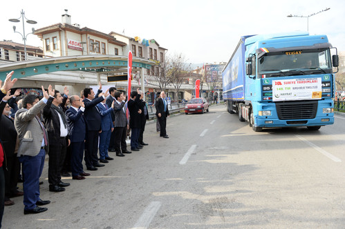 Bursa'dan Bayırbucak Türkmenleri için yardım TIR’ı