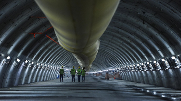 Avrasya Tüneli'nin yüzde 85'i tamamlandı