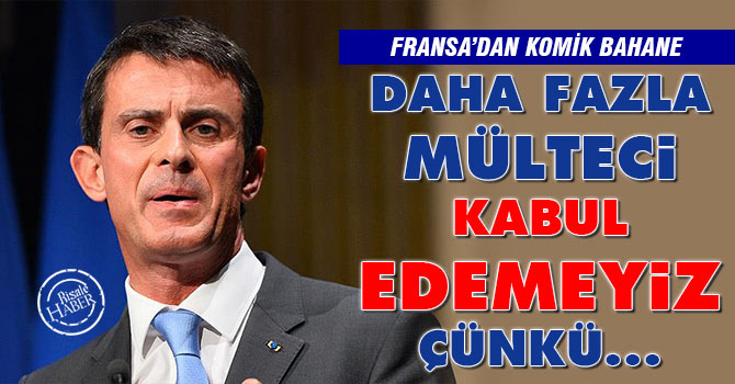 Avrupa'ya daha fazla sığınmacı kabul edemeyiz