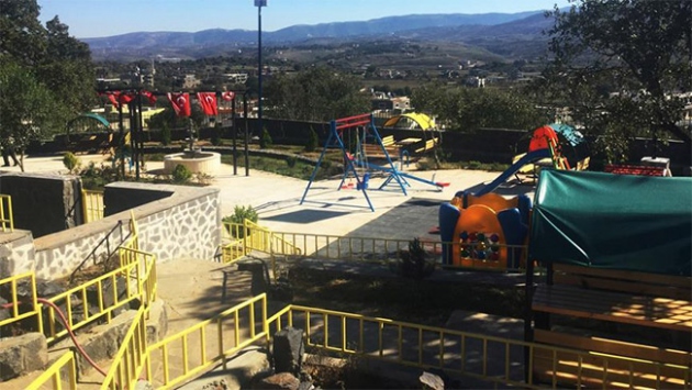 Türkmen köyü parkı TİKA tarafından yenilendi