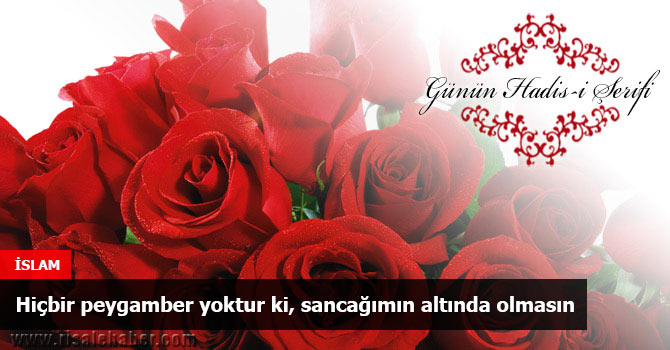 Hiçbir peygamber yoktur ki, sancağımın altında olmasın