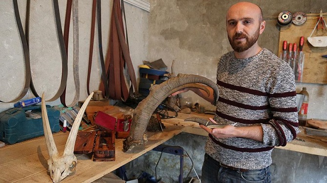 Keçi boynuzundan yapılan bıçaklara yoğun ilgi