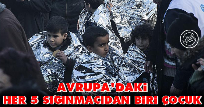 Avrupa'daki her beş sığınmacıdan biri çocuk