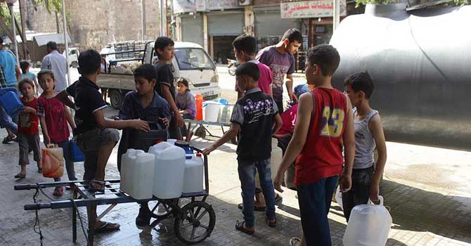 Halep'teki su tesisi bombalandı 3,5 milyon Suriyeli susuz kaldı