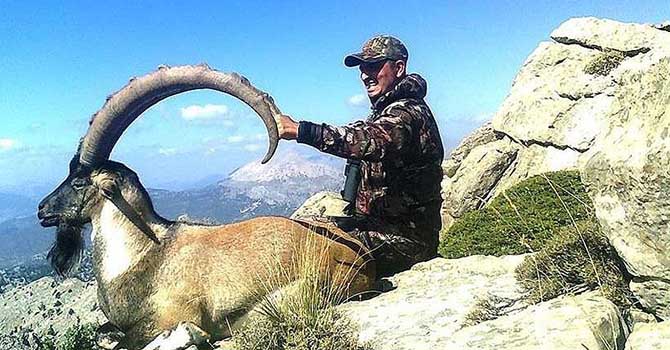 Boynuz uzunluğu 109 santimetre olan dağ keçisi avlandı