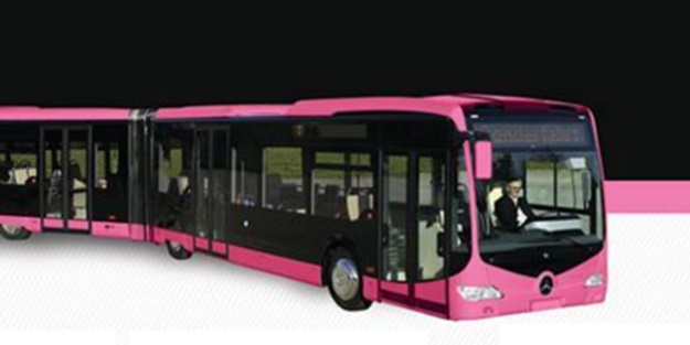 İstanbul için pembe metrobüs kampanyası