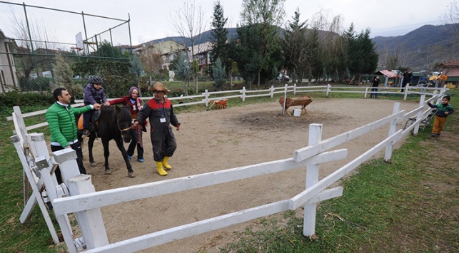 Engelli çocuklar için atla terapi