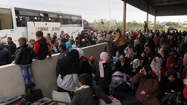 Gazze'den Mısır'a protesto