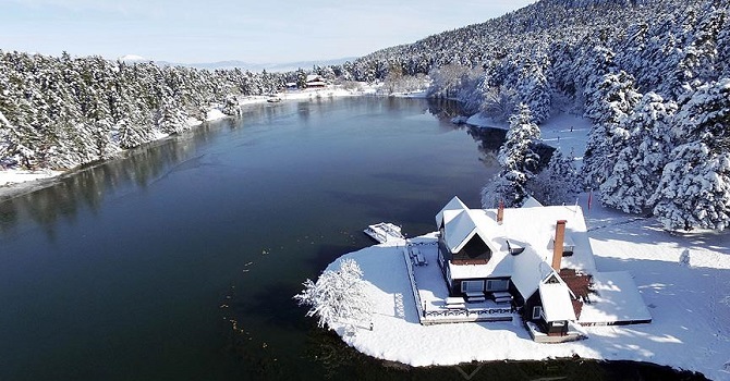 Kartalkaya ve Gölcük gökyüzünden bir başka güzel