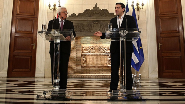 Filistin Devlet Başkanı Abbas, Atina'da