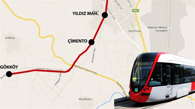 Balıkesir'e raylı sistem geliyor
