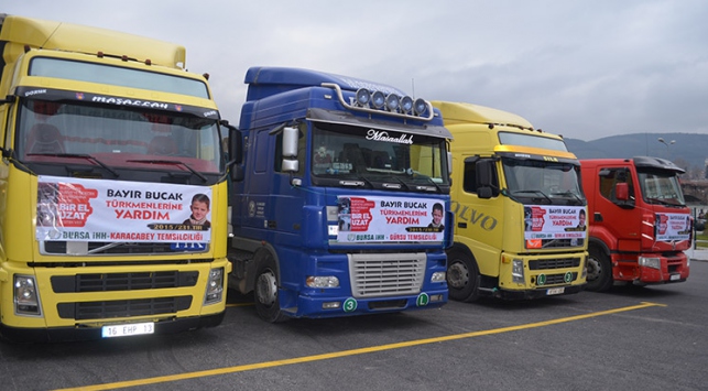 Bursa İHH'dan Türkmenlere yardım