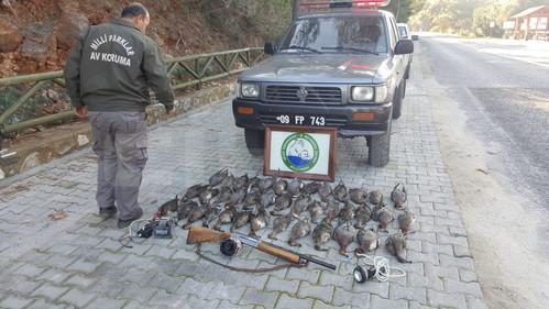 Kaçak avcılara toplam 25 bin lira ceza kesildi