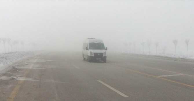 Van’da yoğun sis yüksek kesimlerde hayatı olumsuz etkiledi