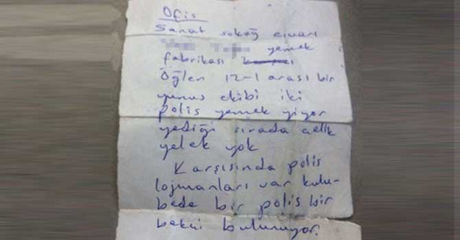 Teröristlerin üzerinden suikast planı çıktı