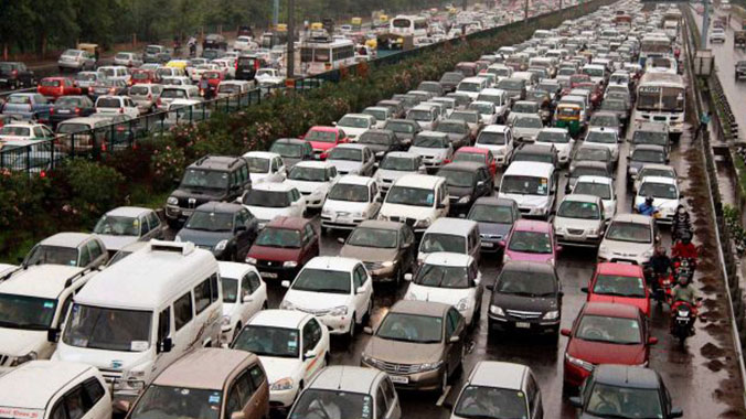 Hindistan'da trafik sorununa ilginç çözüm