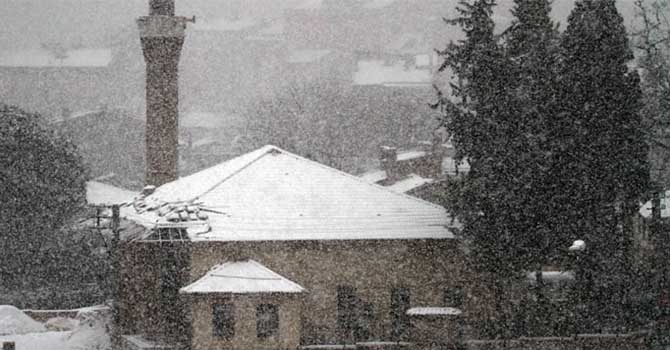 Bursa'dan kar manzaraları