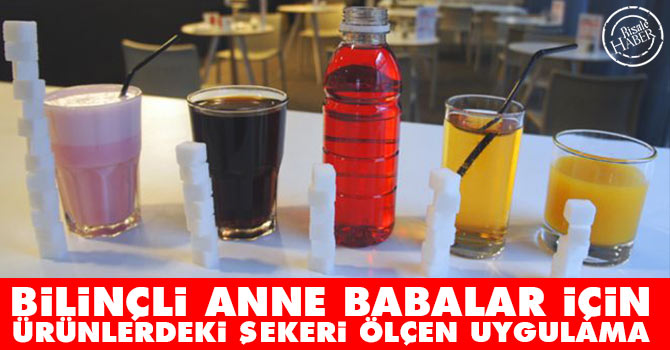 Bilinçli anne babalar için ürünlerdeki şekeri ölçen uygulama