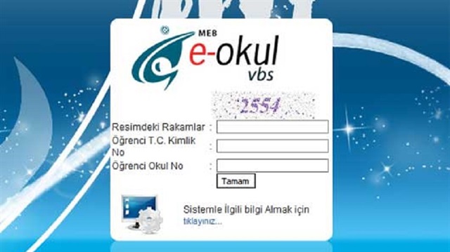 Velilerden e-okul sistemine yoğun ilgi