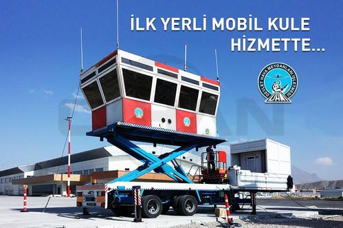 Yerli mobil hava trafik kontrol kulesi hizmette