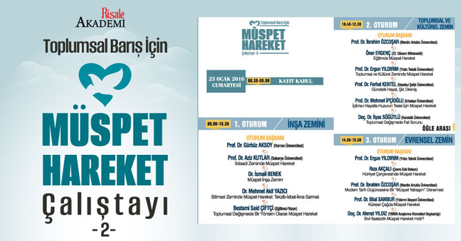 Toplumsal Barış İçin Müspet Hareket Çalıştayı