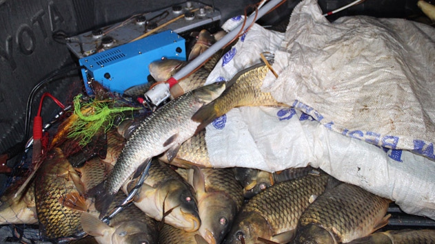 Elektroşok cihazıyla balık avına 8 bin 960 lira ceza