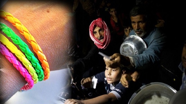 Bileklik takmayan sığınmacıya yemek yok