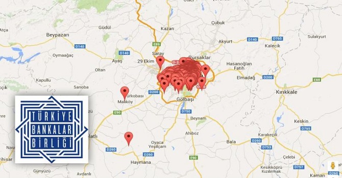 ATM'lere artık haritadan ulaşılabilecek