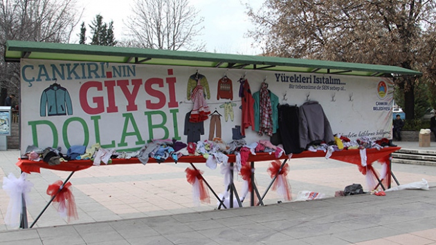 Giysi dolabı bin kişiyi sevindirdi