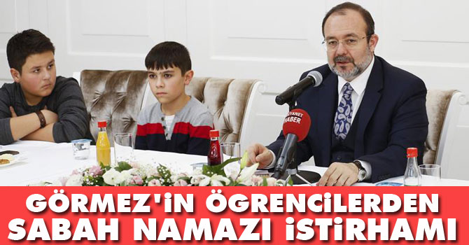 Görmez'in öğrencilerden sabah namazı istirhamı