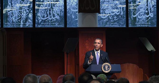 Obama camide konuştu: Müslümanlara iki sözcüğü söylemeye geldim