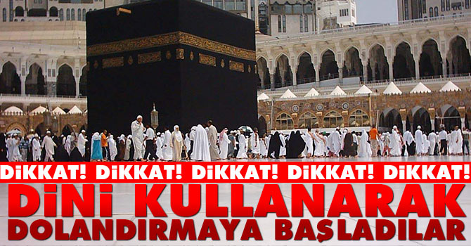 Dini kullanarak dolandırmaya başladılar