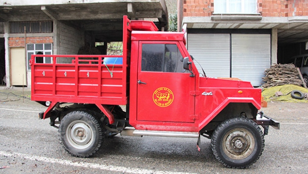 Karadenizli usta kendi arazi aracını yaptı