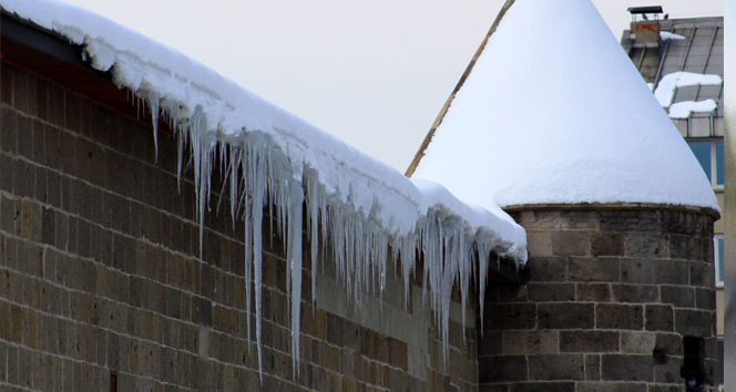 Buz sarkıtları tehlike saçıyor