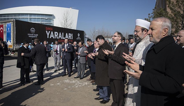 Diyanet ve TDV'den 20 tırlık yardım konvoyu