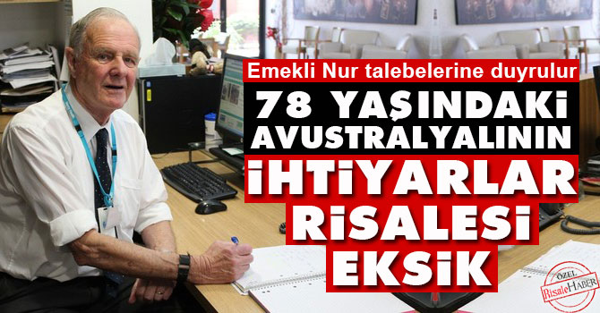 78 yaşındaki Avustralyalının İhtiyarlar Risalesi eksik
