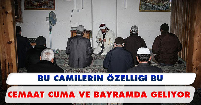 Cemaat bu camilere sadece 'cuma ve bayramda' geliyor