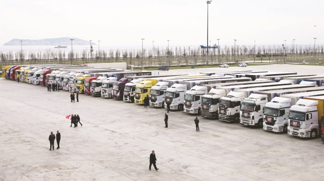 56 TIR’lık yardım konvoyu